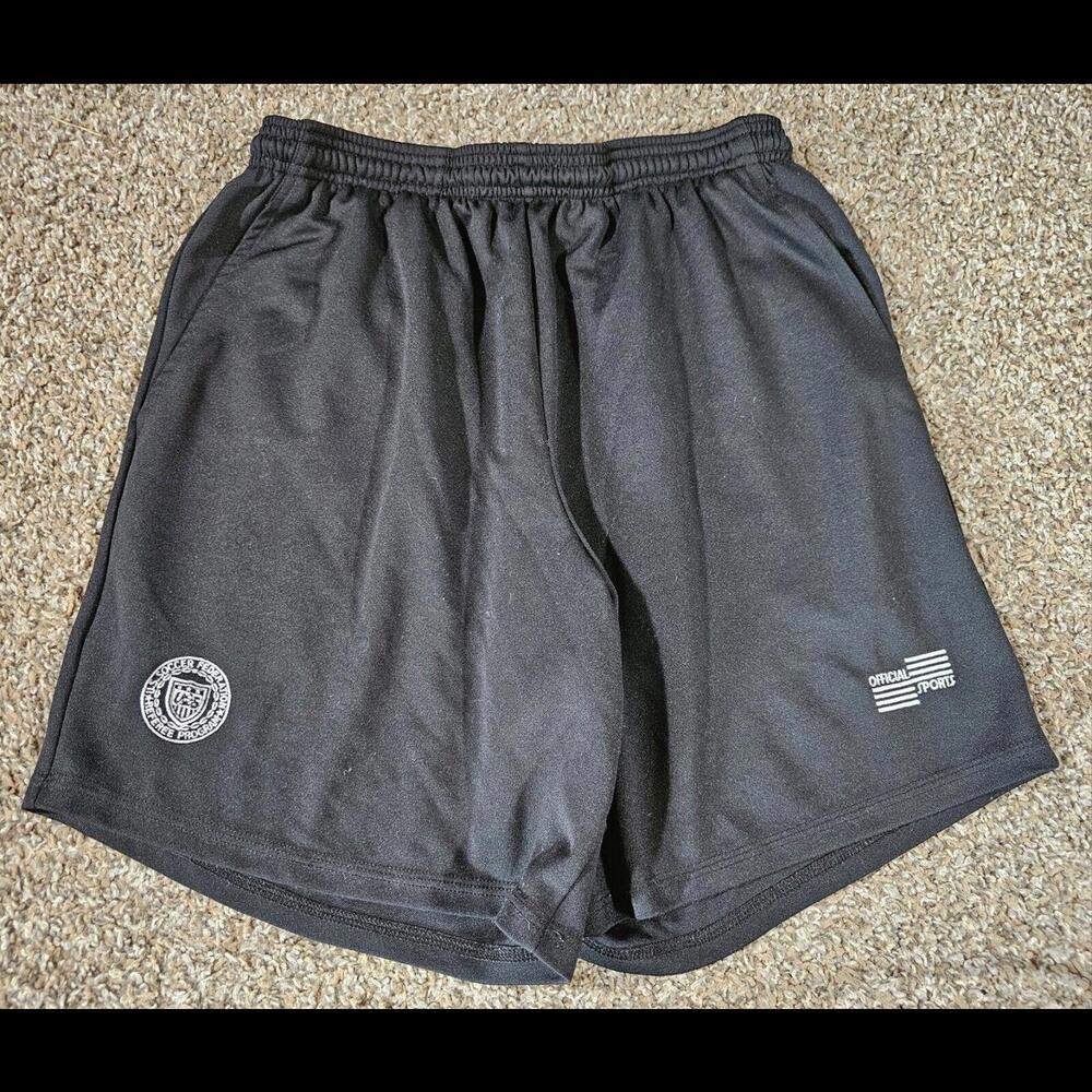 US SOCCER FEDERATION Referee Program Black soccer shorts